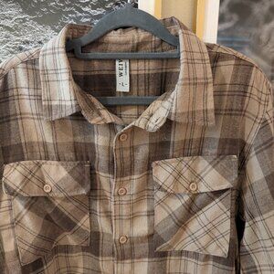 Weiv brushed flannel shirt